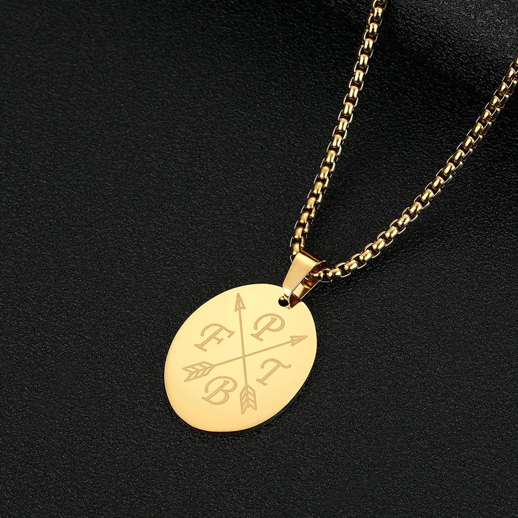 CHENGXUN Arrow Family Initials Pendant Necklace for Men Boys Stainless Steel Initials Disc Coin Charm Chain Hip Hop Jewelry
CHENGXUN Arrow Family Initials Pendant Necklace for Men Boys Stainless Steel Initials Disc Coin Charm Chain Hip Hop Jewelry