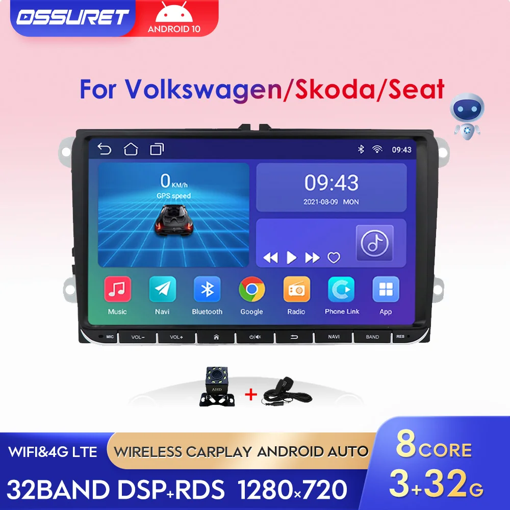 Автомобильный мультимедийный радиоприемник GPS-плеер для Volkswagen VW Passat B7 B6 Golf Skoda Seat Octavia Polo Tiguan 2Din Android 10 Carplay RDS BT
Автомобильный мультимедийный радиоприемник GPS-плеер для Volkswagen VW Passat B7 B6 Golf Skoda Seat Octavia Polo Tiguan 2Din Android 10 Carplay RDS BT