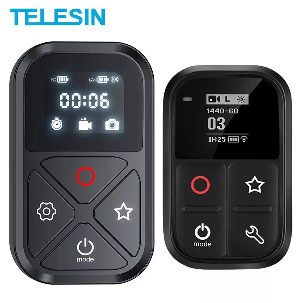 TELESIN 80M Wifi Bluetooth Remote Control For GoPro 10 9 8 With Screen Display For GoPro Hero 10 9 8 7 6 5 4 Session Go Pro Max
TELESIN 80M Wifi Bluetooth Remote Control For GoPro 10 9 8 With Screen Display For GoPro Hero 10 9 8 7 6 5 4 Session Go Pro Max