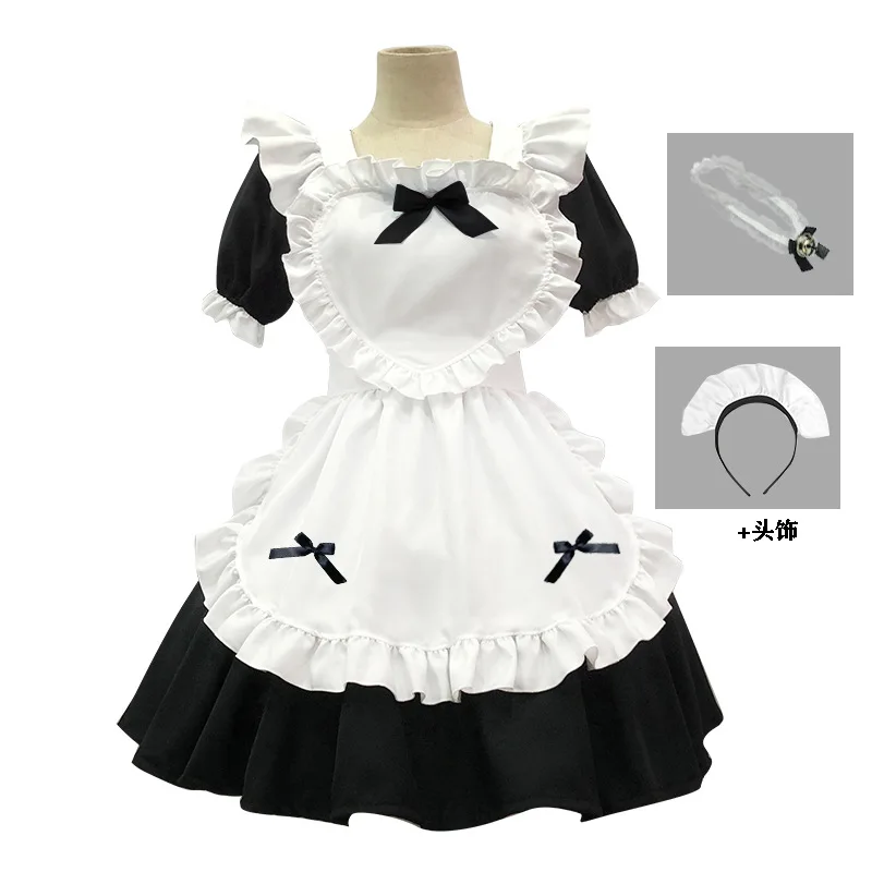 Halloween Cosplay Anime Game Two Dimension Novelty Costume Nightclub Bar Maid Dress Black Classic Maid Dress Cafe Dress
Halloween Cosplay Anime Game Two Dimension Novelty Costume Nightclub Bar Maid Dress Black Classic Maid Dress Cafe Dress