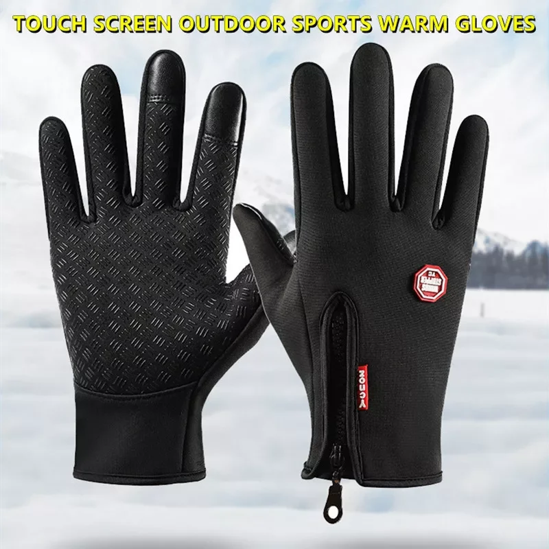 Warm Gloves Men Women Zipper Outdoor Cycling Skiing Mountaineering Fishing Sports Anti-skid Touch Screen Gloves
Warm Gloves Men Women Zipper Outdoor Cycling Skiing Mountaineering Fishing Sports Anti-skid Touch Screen Gloves