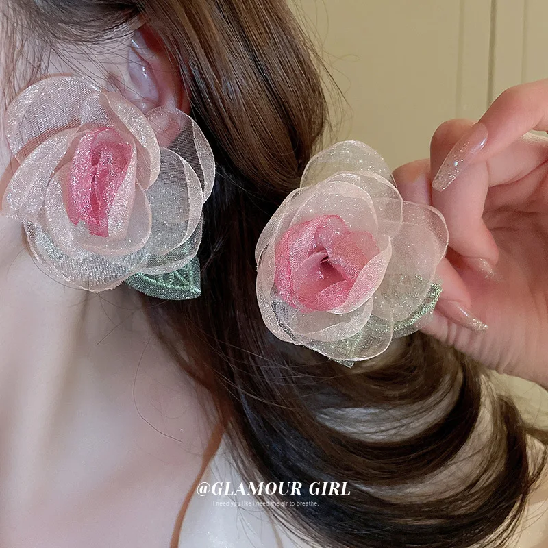 New Arrival Flower Earrings Spring Summer Super Fairy Travel Wedding Polyester Floral Stud Earrings Jewelry For Womens Girls
New Arrival Flower Earrings Spring Summer Super Fairy Travel Wedding Polyester Floral Stud Earrings Jewelry For Womens Girls