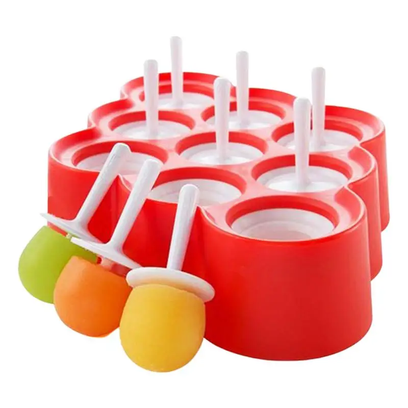 Ice Pop Mold DIY 9 Hole Ice Pop Molds Silicone Ice Pop Maker With Cover 9-hole DIY Ice Cream Popsicle Molds Shapes For Summer
Ice Pop Mold DIY 9 Hole Ice Pop Molds Silicone Ice Pop Maker With Cover 9-hole DIY Ice Cream Popsicle Molds Shapes For Summer