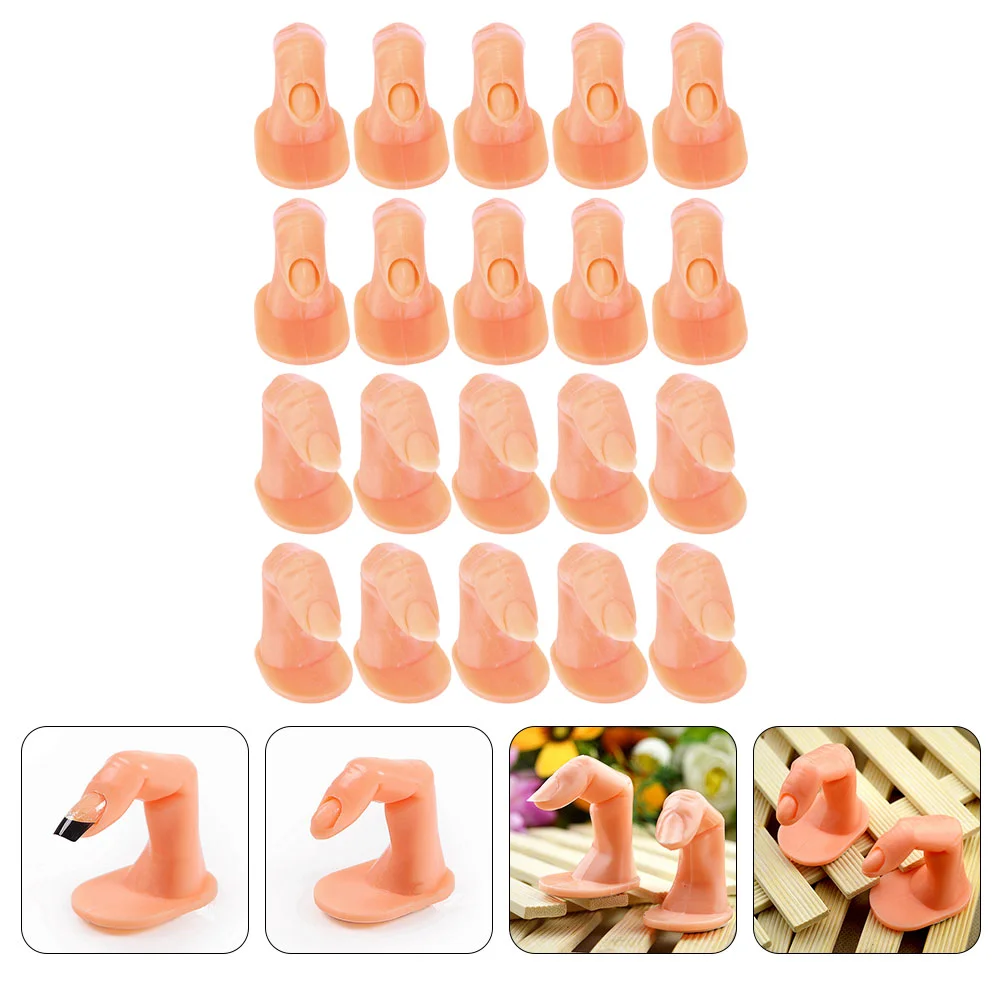 20 Pcs Manicure Fingers Nail Models Supply Training Practice Artificial Hand Rubber Fake 
20 Pcs Manicure Fingers Nail Models Supply Training Practice Artificial Hand Rubber Fake