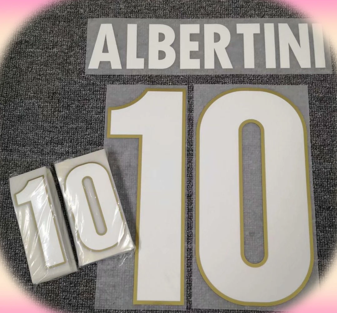 1996 Italy Nameset DEL PIERO Baggio Albertini Printing Customize Any Name Numer Soccer Patch Badge iron On Clothes
1996 Italy Nameset DEL PIERO Baggio Albertini Printing Customize Any Name Numer Soccer Patch Badge iron On Clothes