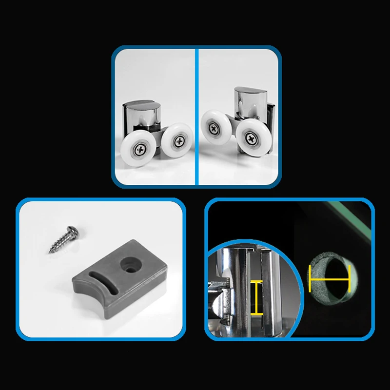 Runners Wheel Shower door Hardware Home Silver Slide roller Spare Supplies Upper/lower 23mm Accessories Bottom
Runners Wheel Shower door Hardware Home Silver Slide roller Spare Supplies Upper/lower 23mm Accessories Bottom