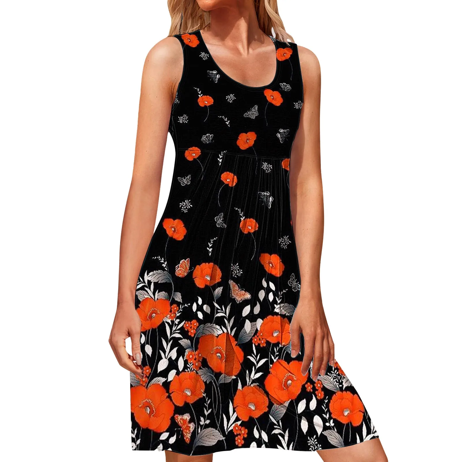 Women Night Gown Dresses Women Summer Casual Sleeveless Floral Print Crew Neck Loose Tank Dress Boho Beach Womens Dresses Summer
Women Night Gown Dresses Women Summer Casual Sleeveless Floral Print Crew Neck Loose Tank Dress Boho Beach Womens Dresses Summer