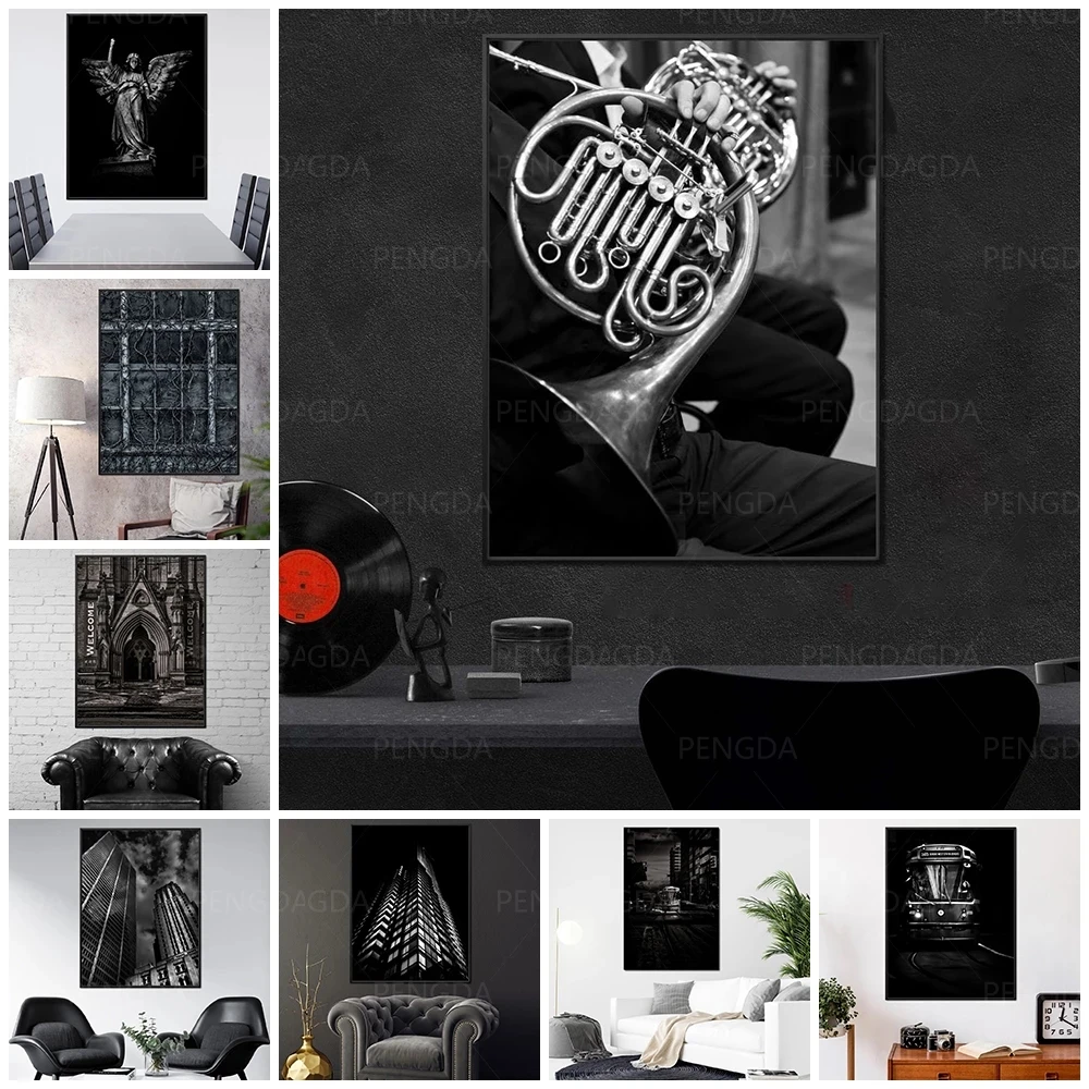 Home Decor Prints Poster Modular Nordic Musical Instrument Statue Building Canvas Painting Black White No Frame Picture Wall Art
Home Decor Prints Poster Modular Nordic Musical Instrument Statue Building Canvas Painting Black White No Frame Picture Wall Art