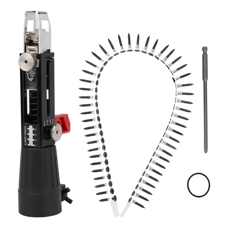 Automatic Chain Nail Gun Adapter Electric Drill Screw Tightening Equipment Installed On Electric Drill With Screwdriver Durable
Automatic Chain Nail Gun Adapter Electric Drill Screw Tightening Equipment Installed On Electric Drill With Screwdriver Durable