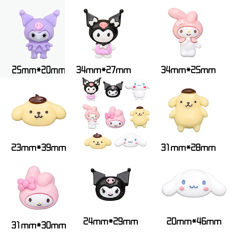 Sanrioes Cinnamoroll Mymelody Kuromi Resin Accessories Filler Diy Kawaii Anime Hair Card Decorative Accessories 
Sanrioes Cinnamoroll Mymelody Kuromi Resin Accessories Filler Diy Kawaii Anime Hair Card Decorative Accessories