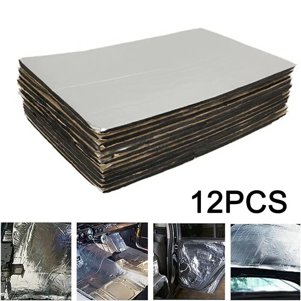12PCS Car Sound Dampening Mat Fire-proof Sound Insulation Pad Heat Insulation Firewalls Doors Car Trunk Noise Insulation Pad
12PCS Car Sound Dampening Mat Fire-proof Sound Insulation Pad Heat Insulation Firewalls Doors Car Trunk Noise Insulation Pad