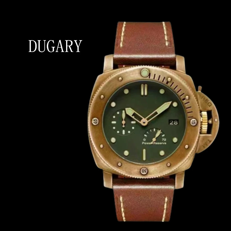 DUGARY Pilot automatic mechanical watch 47mm vintage men Bronze watch waterproof luminous Wristwatch power reserve display
DUGARY Pilot automatic mechanical watch 47mm vintage men Bronze watch waterproof luminous Wristwatch power reserve display