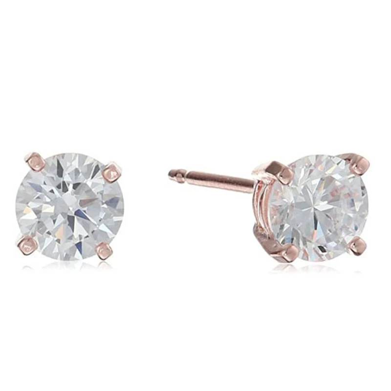Plated Sterling Silver Cubic Zirconia Stud Earrings,S925 Silver Needle Fashion Four-Claw Zircon Stud Earrings Fashion Jewelry
Plated Sterling Silver Cubic Zirconia Stud Earrings,S925 Silver Needle Fashion Four-Claw Zircon Stud Earrings Fashion Jewelry