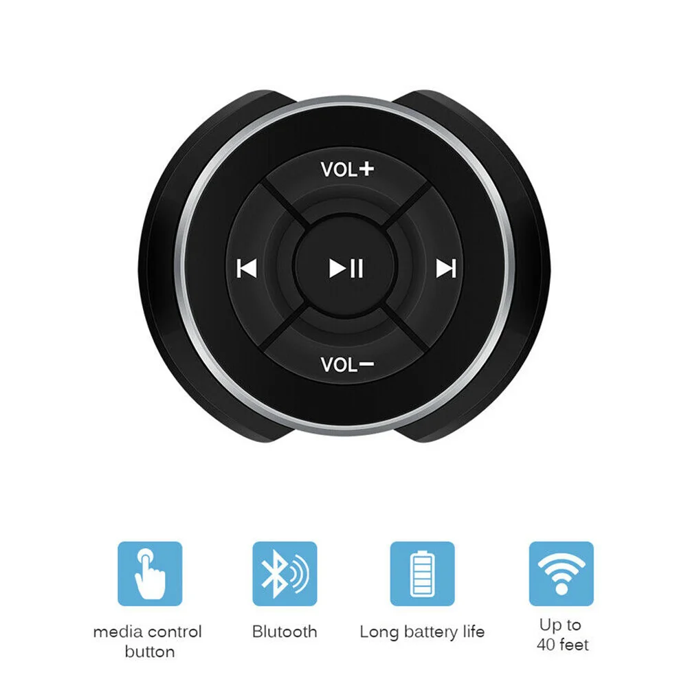 Wireless Bluetooth Steering Wheel Remote Control Audio Media MP3 Music Player Button Controller Android IOS For Car Motorcycle
Wireless Bluetooth Steering Wheel Remote Control Audio Media MP3 Music Player Button Controller Android IOS For Car Motorcycle