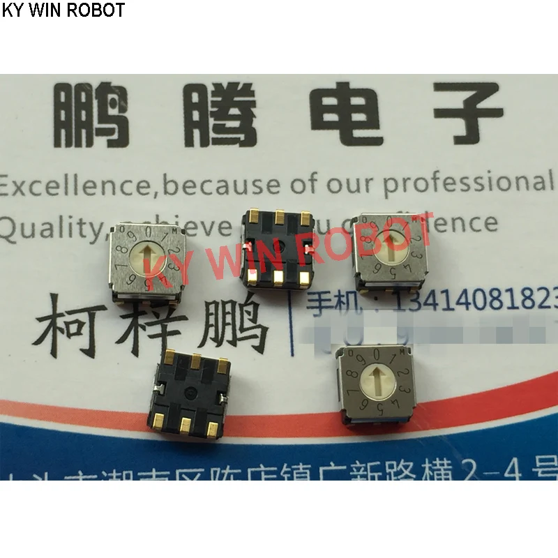 1PCS Original Japan SA-7010TA 0-9/10 bit rotary coding dial code switch patch 3: 3 feet
1PCS Original Japan SA-7010TA 0-9/10 bit rotary coding dial code switch patch 3: 3 feet