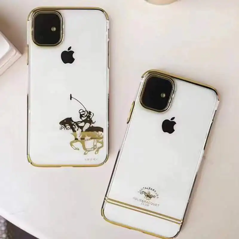 Поло инкрустированный Золотой ободковый Прозрачный чехол для iPhone 11 Pro Max защитный чехол для игр
Поло инкрустированный Золотой ободковый Прозрачный чехол для iPhone 11 Pro Max защитный чехол для игр