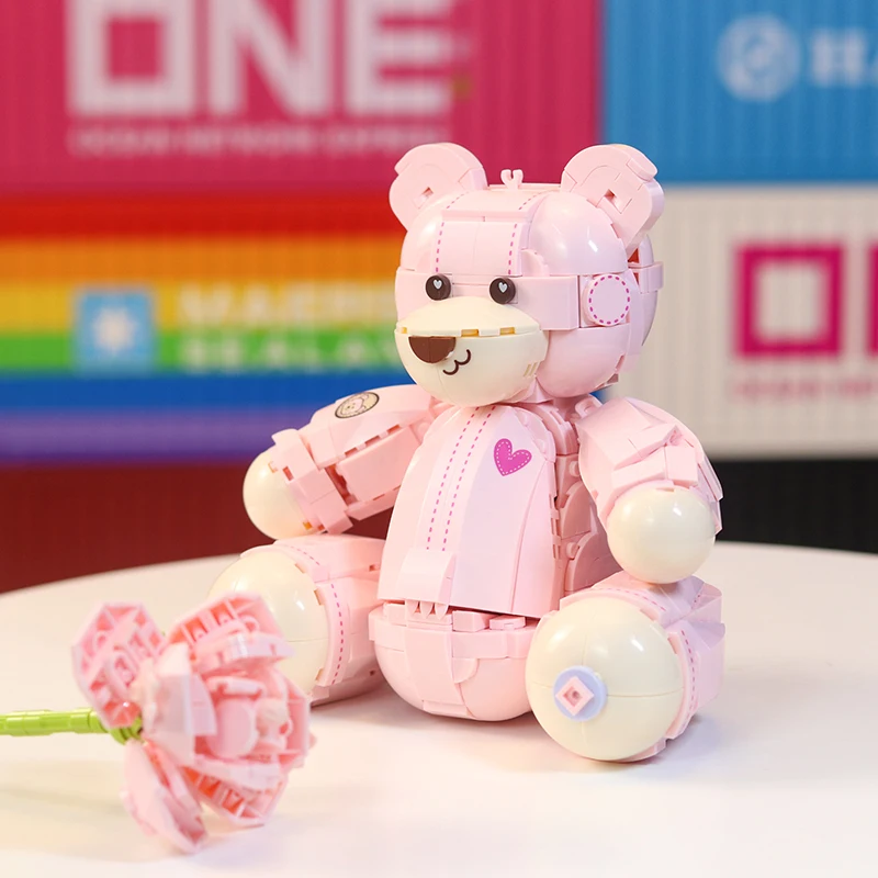 MOC Creative Legoes Bricks Toys Friends Buart Teddy Pink Bear Building Blocks Sets Birthday and Christmas Decorations Gifts
MOC Creative Legoes Bricks Toys Friends Buart Teddy Pink Bear Building Blocks Sets Birthday and Christmas Decorations Gifts