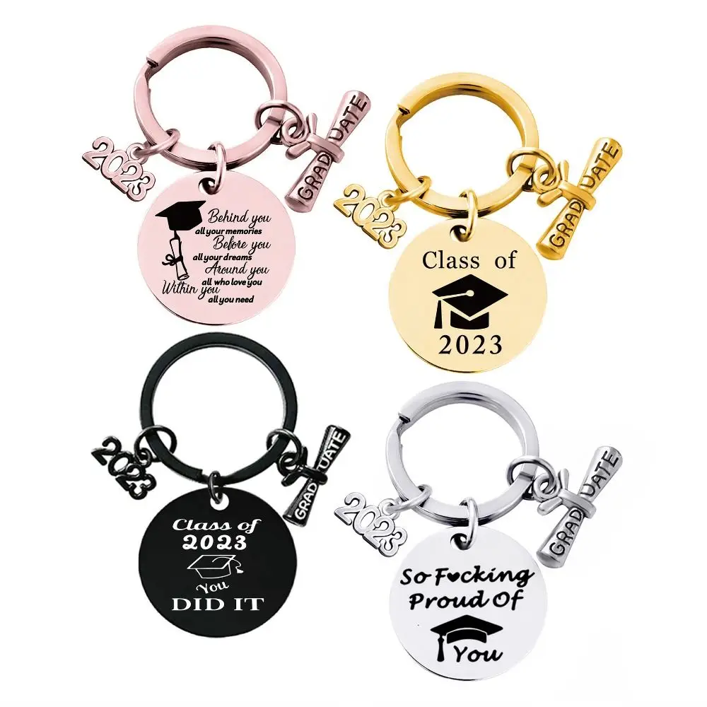 Circular Key Ring Metal Graduation Ceremony Keychain New Key Chains for Student Gift
Circular Key Ring Metal Graduation Ceremony Keychain New Key Chains for Student Gift