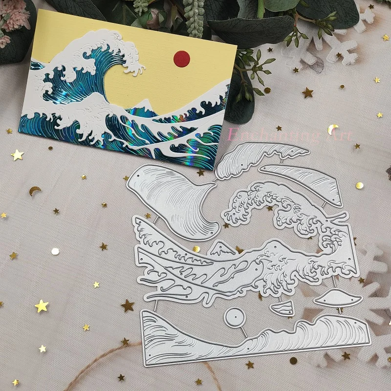 The Waves of Kanagawa Metal Cutting Dies 2022 Stencils for DIY Scrapbooking/Photo Album Decorative Embossing DIY Paper Cards
The Waves of Kanagawa Metal Cutting Dies 2022 Stencils for DIY Scrapbooking/Photo Album Decorative Embossing DIY Paper Cards