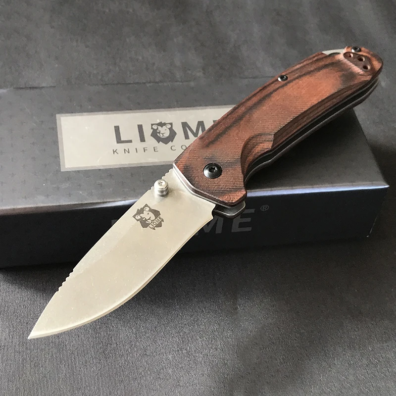 High Quality Liome Tactical Folding Knife Wooden Handle Outdoor Camping Survival Self-defense EDC Tool Pocket Knives
High Quality Liome Tactical Folding Knife Wooden Handle Outdoor Camping Survival Self-defense EDC Tool Pocket Knives