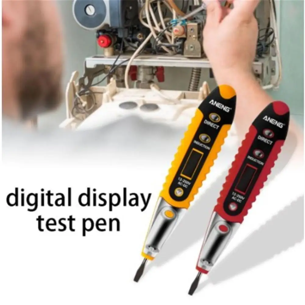 Test Pencil Multifunction Safety Induction Tool With Led Lighting VD700 AC DC 12-250v Tester Electrician Tools
Test Pencil Multifunction Safety Induction Tool With Led Lighting VD700 AC DC 12-250v Tester Electrician Tools