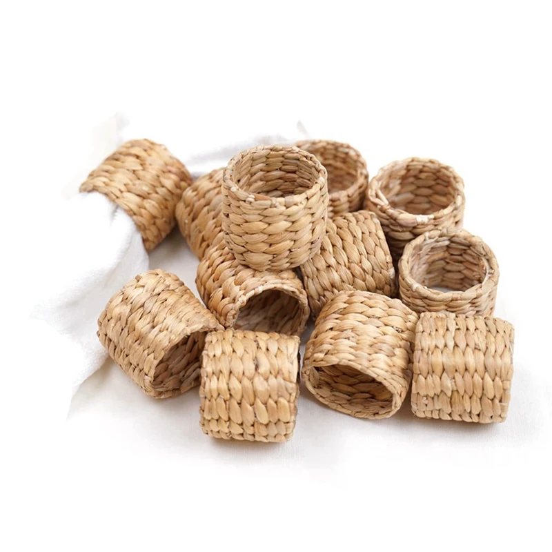 36Pcs Napkin Rings,Water Hyacinth Napkin Holder Rings - Rustic Napkin Rings For Birthday Party, Dinner Table Decoration
36Pcs Napkin Rings,Water Hyacinth Napkin Holder Rings - Rustic Napkin Rings For Birthday Party, Dinner Table Decoration
