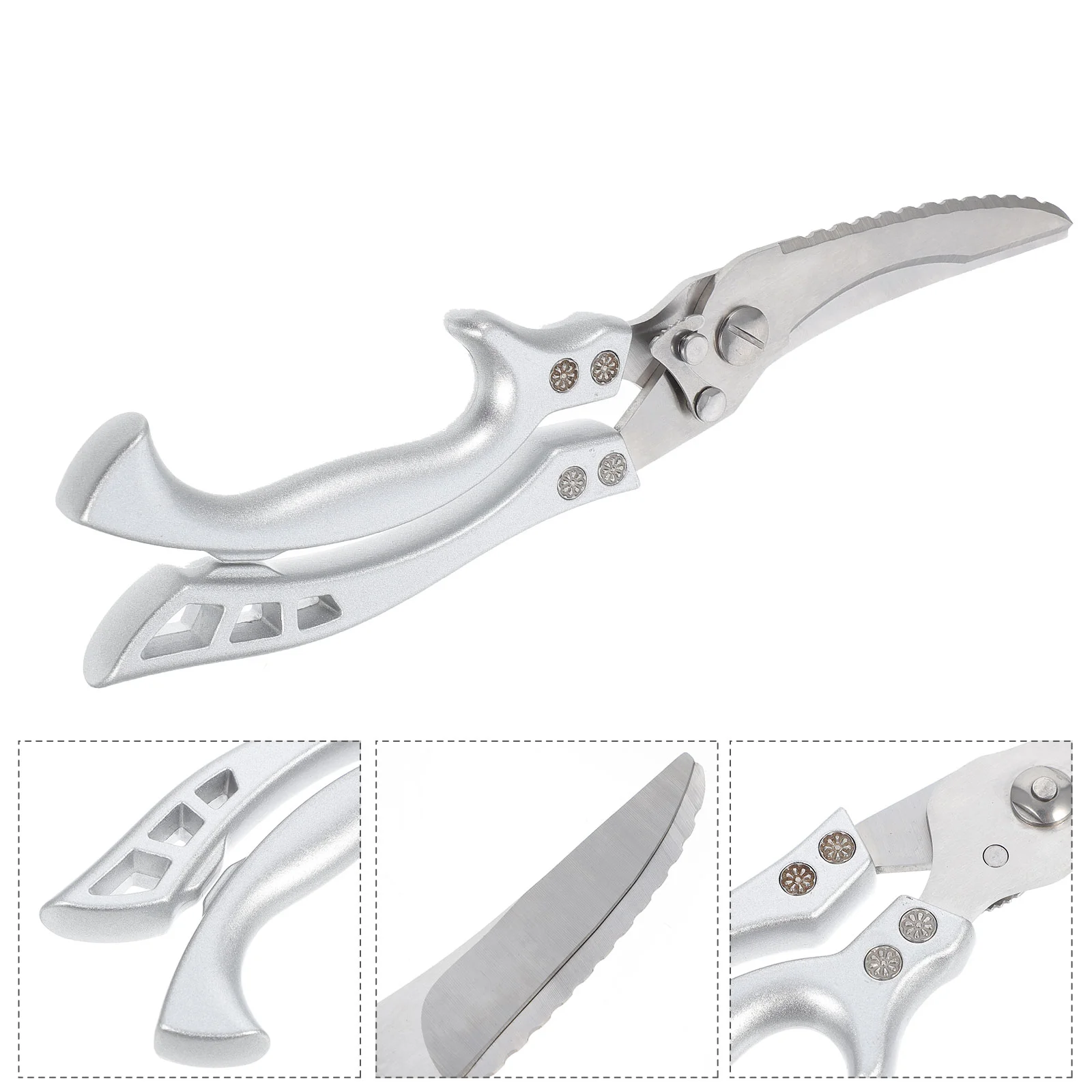 Shears Scissors Kitchen Stainless Steel Heavy Duty Poultry Shear Bone Meat Chicken Cutting Spring Loaded Tool
Shears Scissors Kitchen Stainless Steel Heavy Duty Poultry Shear Bone Meat Chicken Cutting Spring Loaded Tool