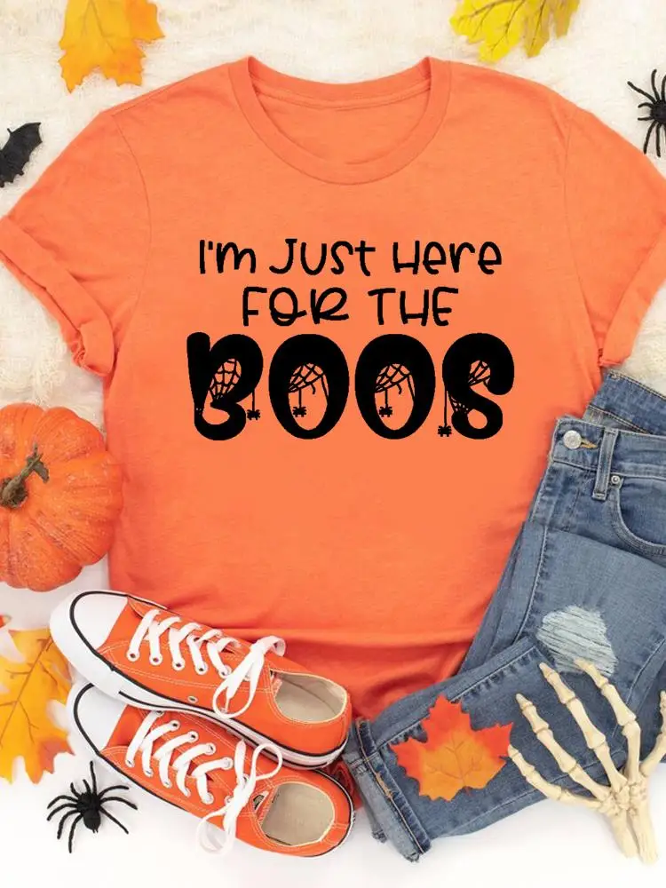 Fashion Fall Halloween Letter Season Cute Autumn Casual T-shirts Clothes Women Female T Clothing Ladies Print Graphic Tee
Fashion Fall Halloween Letter Season Cute Autumn Casual T-shirts Clothes Women Female T Clothing Ladies Print Graphic Tee