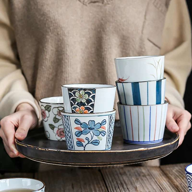 Japanese Ceramic Water Glass Tableware Hand-Painted Flower Straight Mouth Tea Cup Household Coffee Mug Kitchen Drinking Utensils
Japanese Ceramic Water Glass Tableware Hand-Painted Flower Straight Mouth Tea Cup Household Coffee Mug Kitchen Drinking Utensils