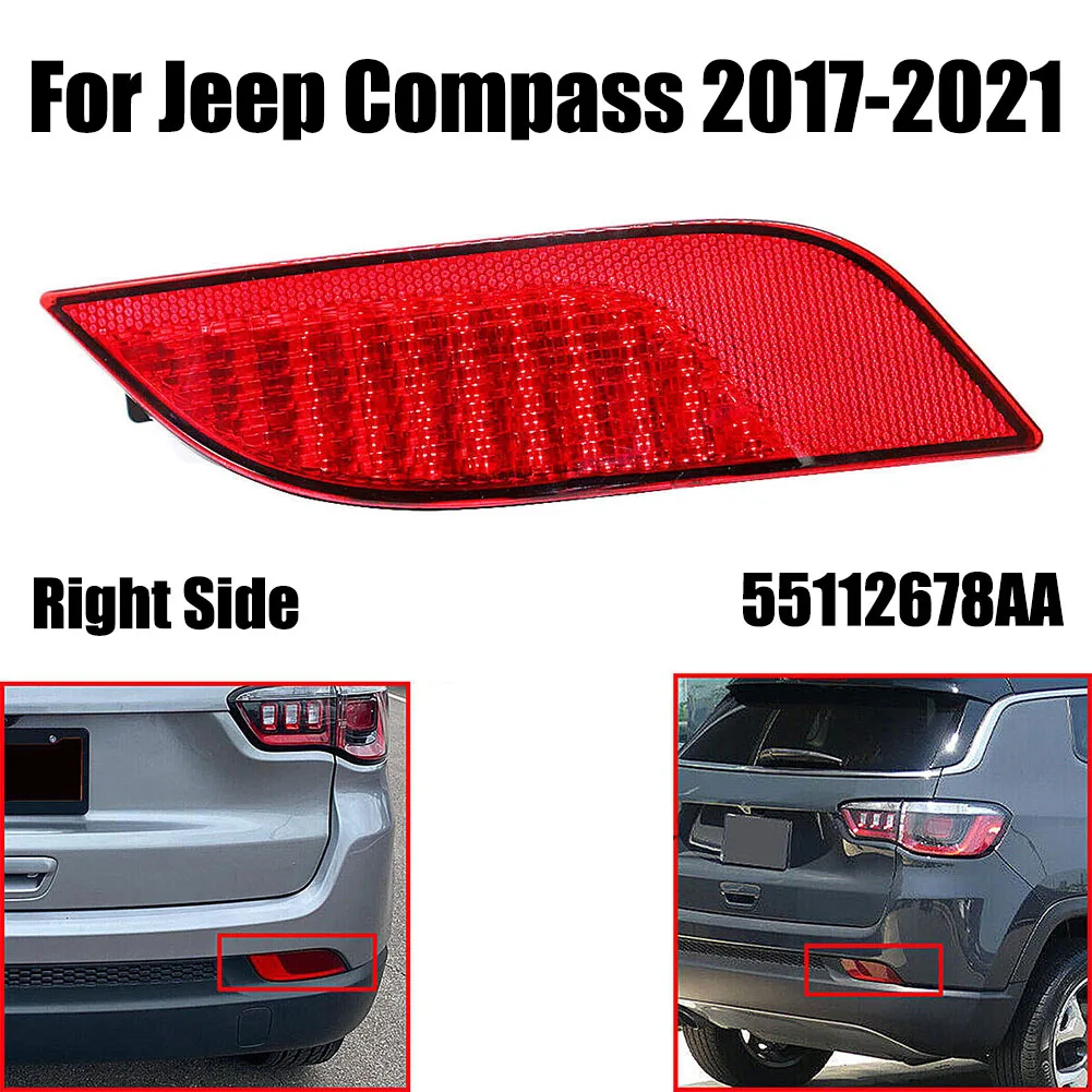 Rear Right Bumper Reflector Reflector Right 55112678AA Direct Replacement Light Replacement Red For Jeep Compass 2017-2021
Rear Right Bumper Reflector Reflector Right 55112678AA Direct Replacement Light Replacement Red For Jeep Compass 2017-2021