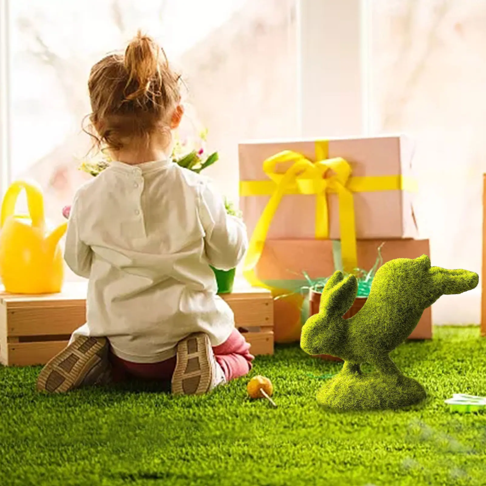 Очаровательный кролик, статуэтка кролика, уличное украшение для окна, сцены съемки
Очаровательный кролик, статуэтка кролика, уличное украшение для окна, сцены съемки