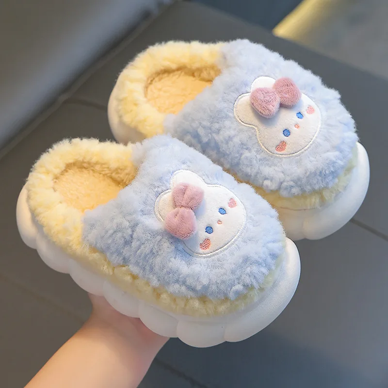 Children Soft Cotton Slippers Rabbit Non-slip Indoor Warm Winter Fluffy Slippers Pink Girls Princess Shoes Parent-child slippers
Children Soft Cotton Slippers Rabbit Non-slip Indoor Warm Winter Fluffy Slippers Pink Girls Princess Shoes Parent-child slippers