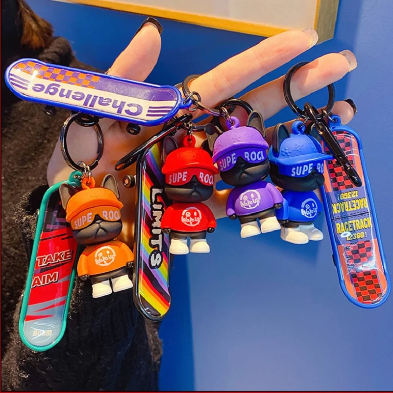 Puppy Skateboard Keychain Men and Women Couple Bag Pendant Car Key Ring Chain Accessories Creative Key Ring Gift Wholesale
Puppy Skateboard Keychain Men and Women Couple Bag Pendant Car Key Ring Chain Accessories Creative Key Ring Gift Wholesale