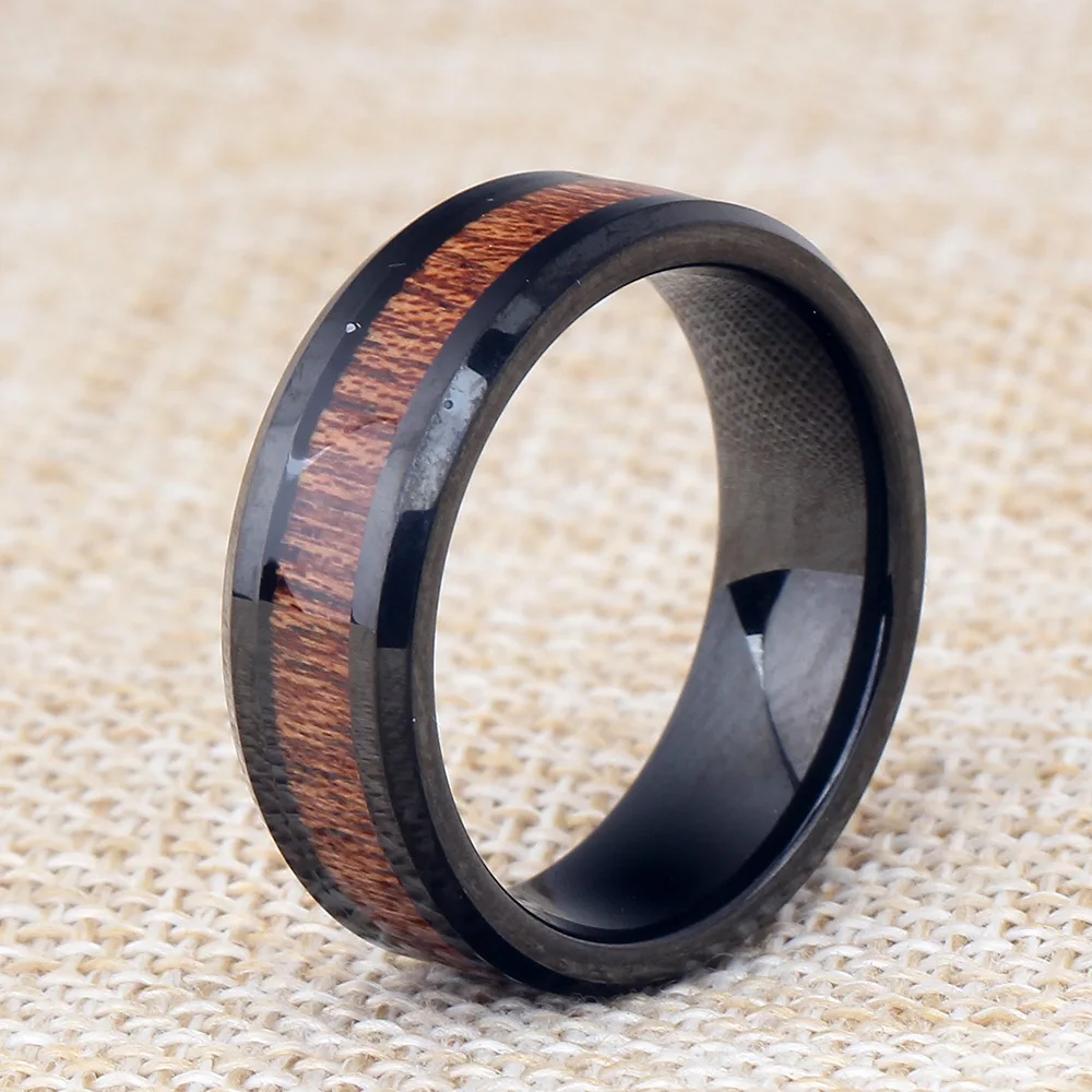 JZ003-3 Men's Tungsten Steel Ring Black Wood Grain Inlaid Ring Retro Fashion Brand Ring
JZ003-3 Men's Tungsten Steel Ring Black Wood Grain Inlaid Ring Retro Fashion Brand Ring