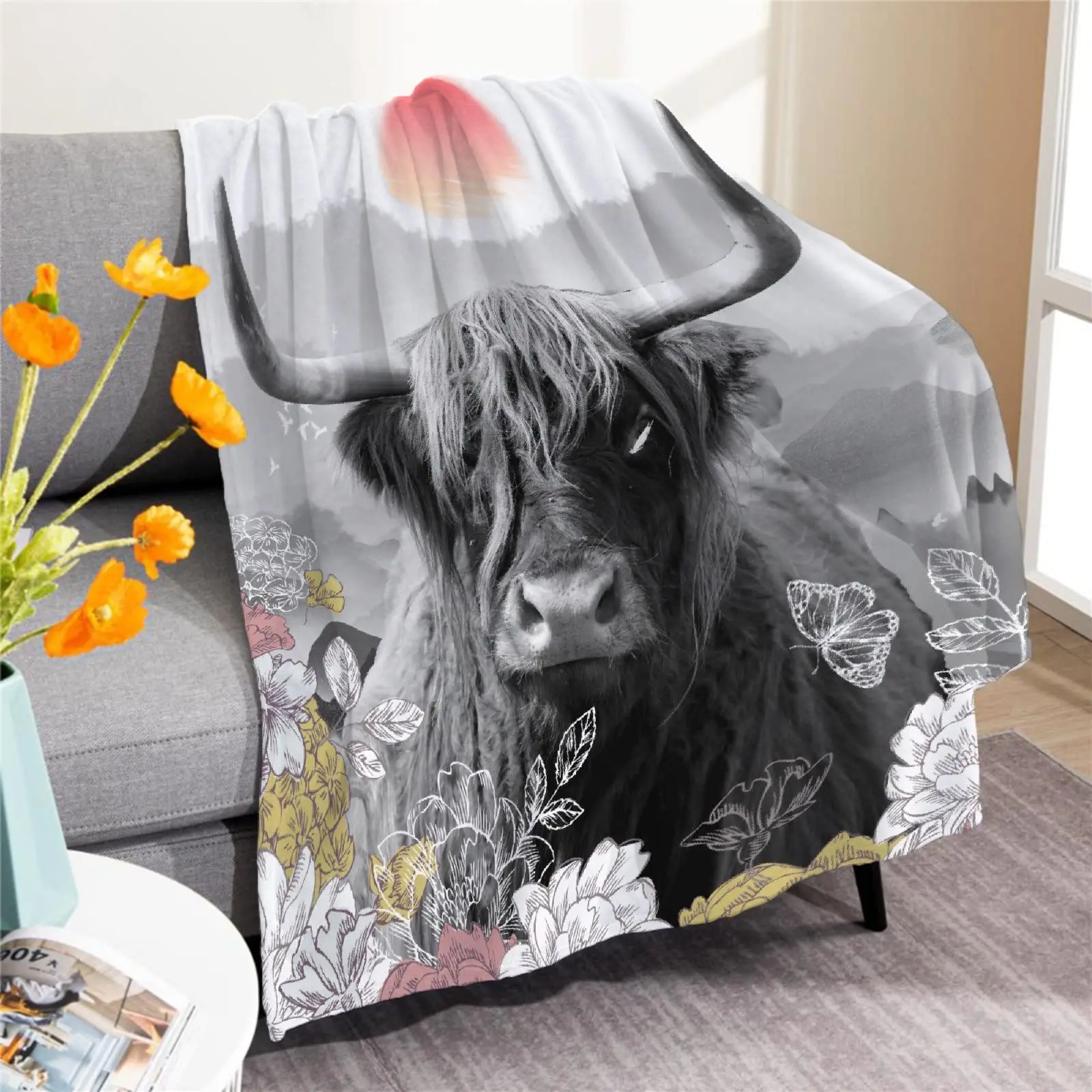 Flannel Brown Cow Throw Blanket Highland Cattle Farmhouse Soft Warm Lightweight Bed Blankets for Birthday Gifts Landscape Rustic
Flannel Brown Cow Throw Blanket Highland Cattle Farmhouse Soft Warm Lightweight Bed Blankets for Birthday Gifts Landscape Rustic
