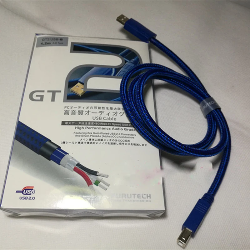 Hifi furukawa GT2 USB Cable USB 2.0 Cables USB-B Silver-Plated OCC Copper A-B usb audio cable
Hifi furukawa GT2 USB Cable USB 2.0 Cables USB-B Silver-Plated OCC Copper A-B usb audio cable