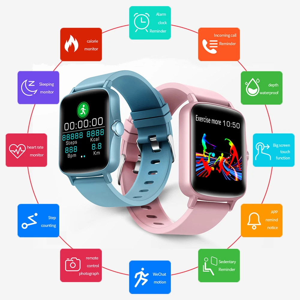 Farfi Full Touch Screen Smart Watch Sport Fitness Blood Pressure Heart Rate Monitor IP67 Waterproof Bluetooth Smartwatch
Farfi Full Touch Screen Smart Watch Sport Fitness Blood Pressure Heart Rate Monitor IP67 Waterproof Bluetooth Smartwatch