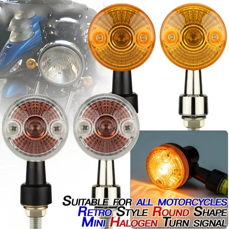 For Kawasaki Suzuki 2PCS Universal Motorcycle Turn Signal Lights 12V Retro Round Indicator Lamp Amber Flashers Moto Accessoreies
For Kawasaki Suzuki 2PCS Universal Motorcycle Turn Signal Lights 12V Retro Round Indicator Lamp Amber Flashers Moto Accessoreies