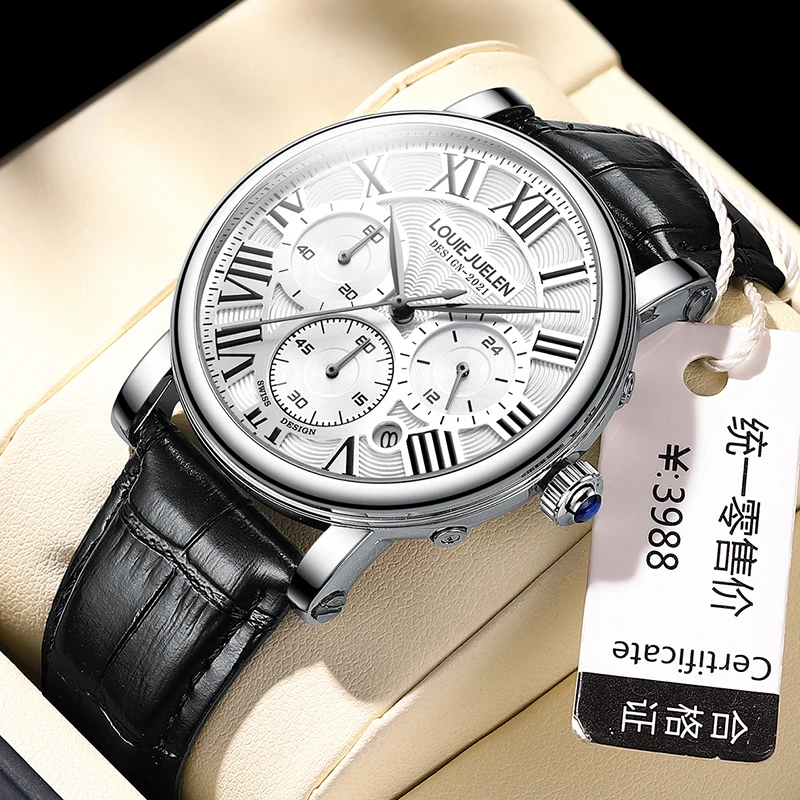 2022 New Luxury Brand Men Leather Wrist Watch Business Watch Mens With Box Date Waterproof Chronograph Men's Clock Reloj Hombre
2022 New Luxury Brand Men Leather Wrist Watch Business Watch Mens With Box Date Waterproof Chronograph Men's Clock Reloj Hombre