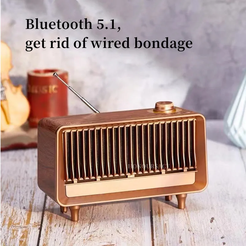 Retro Wireless Radio Bluetooth Speakers Outdoor Portable Subwoofer Desktop Household FM Hi-fi Sound Support TF Card AUX/USB Play
Retro Wireless Radio Bluetooth Speakers Outdoor Portable Subwoofer Desktop Household FM Hi-fi Sound Support TF Card AUX/USB Play