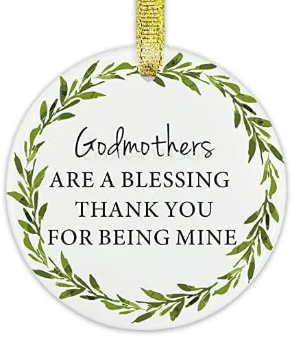 Personalized Ornaments for Godmothers, for Godmothers, Keepsake Decoration - Ornament Round Ceramic
Personalized Ornaments for Godmothers, for Godmothers, Keepsake Decoration - Ornament Round Ceramic