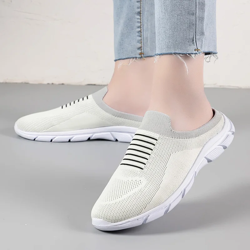 Women Flats Half Slippers Mesh Casual Shoes Women's Shoes Breathable Mesh Lazy Shoes Outdoor Wear-resisting Slip-on Footwear 42
Women Flats Half Slippers Mesh Casual Shoes Women's Shoes Breathable Mesh Lazy Shoes Outdoor Wear-resisting Slip-on Footwear 42