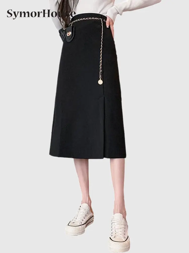 Autumn Vinatage Skirts Women New Arrival High Waist Office Ladies Style All-match Slim A-Line Package Hips Split Skirt Belts
Autumn Vinatage Skirts Women New Arrival High Waist Office Ladies Style All-match Slim A-Line Package Hips Split Skirt Belts