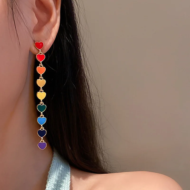 Fashion Enamel Heart Tassel Drop Earrings for Women Girl Cherry Flower Butterfly Ear Stud Wedding Party Statement Jewelry Gift
Fashion Enamel Heart Tassel Drop Earrings for Women Girl Cherry Flower Butterfly Ear Stud Wedding Party Statement Jewelry Gift