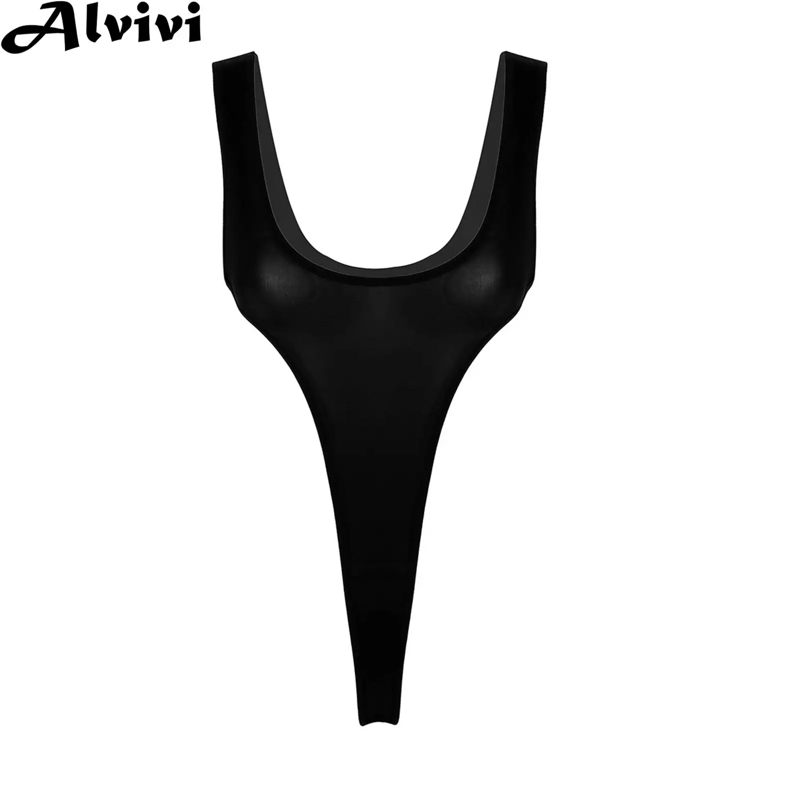 Women Sexy Low-Cut Bodysuit Swimwear Sleeveless High Cut Thong Leotard Lingerie Swimsuit Beach Vacation Sunbath Bathing Suit 
Women Sexy Low-Cut Bodysuit Swimwear Sleeveless High Cut Thong Leotard Lingerie Swimsuit Beach Vacation Sunbath Bathing Suit