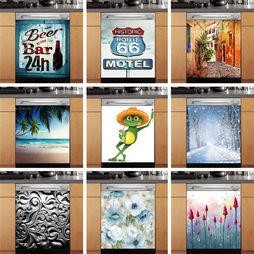 Funny Frog 3D Dishwasher Refrigerator Freeze Sticker Art Beach Route 66 Fridge Door Cover Wallpaper Kitchen Wall Stickers Flower
Funny Frog 3D Dishwasher Refrigerator Freeze Sticker Art Beach Route 66 Fridge Door Cover Wallpaper Kitchen Wall Stickers Flower