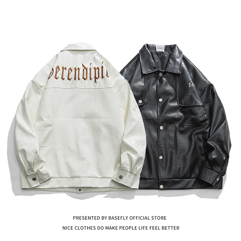 New Arrival Crocodile Skin Like PU Leather Motorcycle Jacke Men Coach Bomber Coat Unisex Rock Star Women Oversize Spring Autumn
New Arrival Crocodile Skin Like PU Leather Motorcycle Jacke Men Coach Bomber Coat Unisex Rock Star Women Oversize Spring Autumn