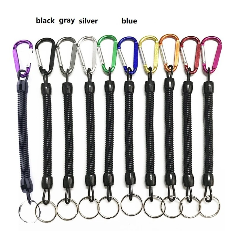 Mountaineering Keychain Tactical Retractable Spring Elastic Rope Hiking Camping Anti-lost Spring Strap Fishing Lanyards Security
Mountaineering Keychain Tactical Retractable Spring Elastic Rope Hiking Camping Anti-lost Spring Strap Fishing Lanyards Security