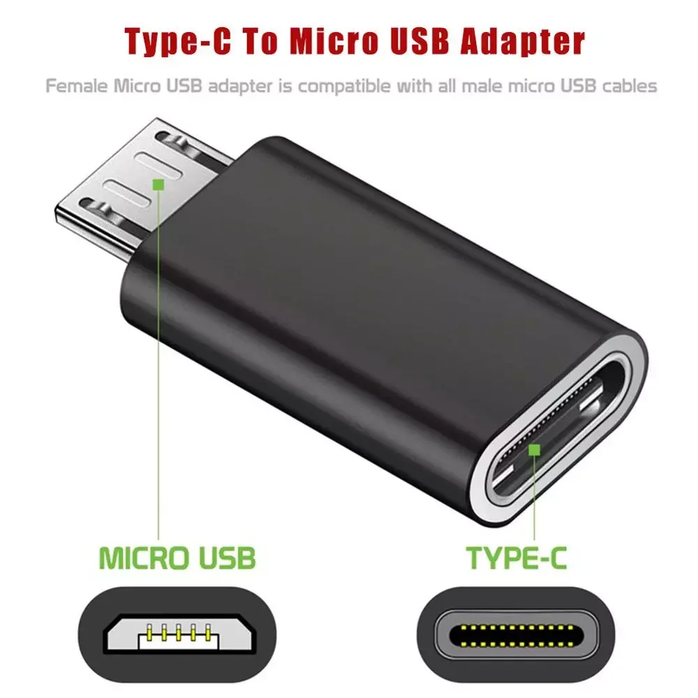 Micro Usb To Type-C Adapter For Android Mobile Micro USB Connectors Mini Type-C Jack Splitter Charge Data Transmission Adapter
Micro Usb To Type-C Adapter For Android Mobile Micro USB Connectors Mini Type-C Jack Splitter Charge Data Transmission Adapter