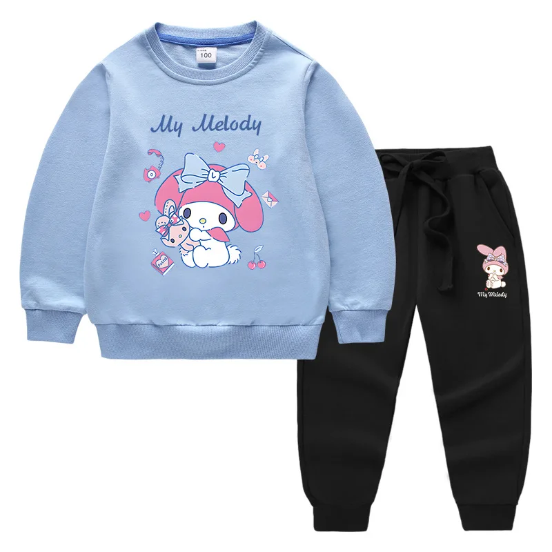 Sanrio Melody 2023 Spring and Autumn New Children's Clothing Sweater Trousers Cartoon Two-piece Cotton Long-Sleeved Suit
Sanrio Melody 2023 Spring and Autumn New Children's Clothing Sweater Trousers Cartoon Two-piece Cotton Long-Sleeved Suit